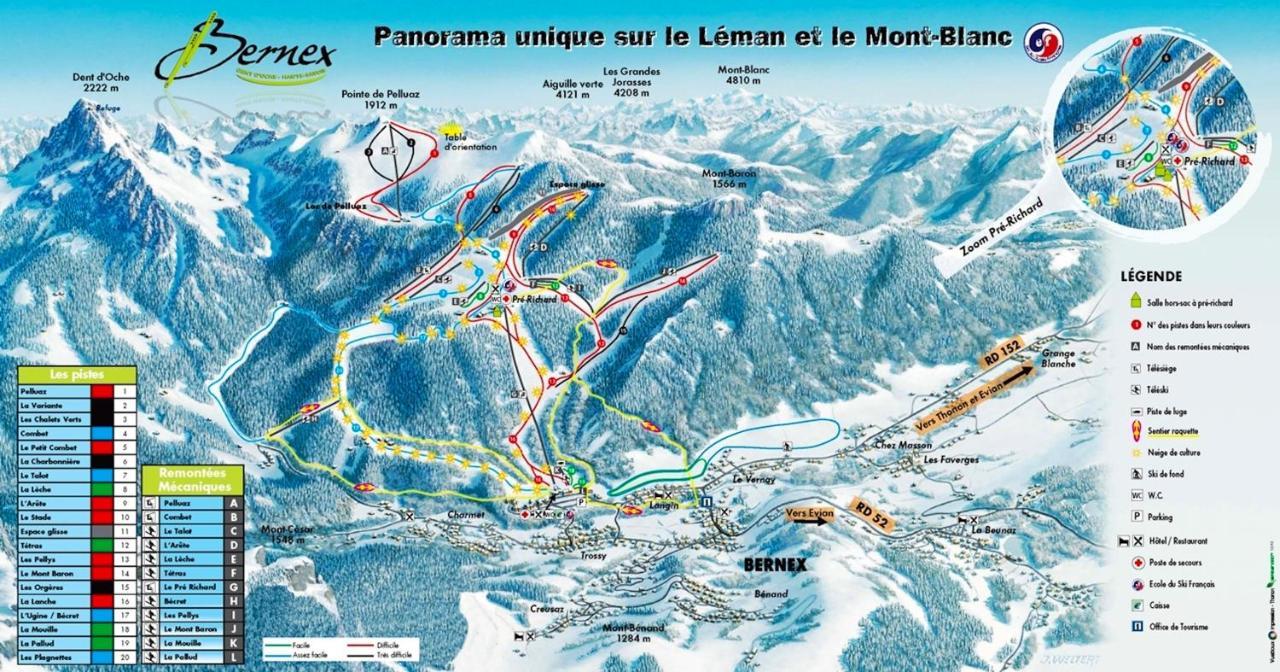 Appartement Au Pied Des Pistes, Avec Vue Sur La Montagne แบร์เนซ์ ภายนอก รูปภาพ